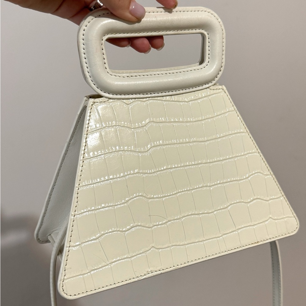 Maje pyramid white bag